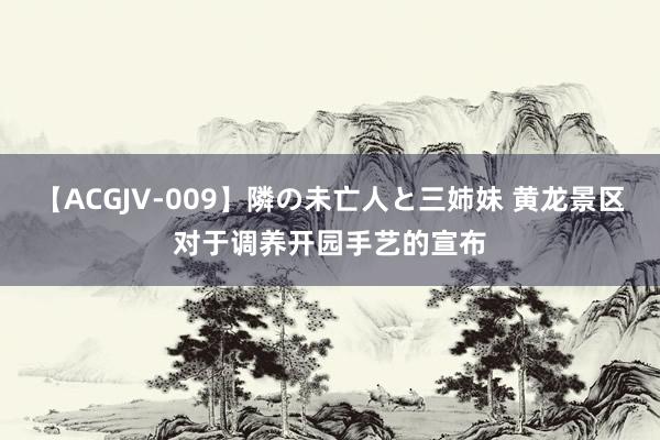 【ACGJV-009】隣の未亡人と三姉妹 黄龙景区对于调养开园手艺的宣布