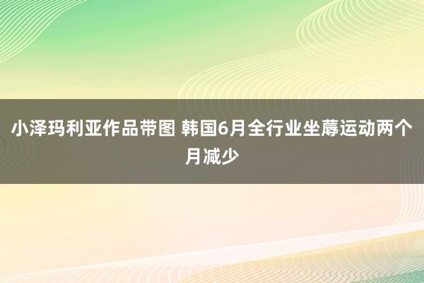 小泽玛利亚作品带图 韩国6月全行业坐蓐运动两个月减少