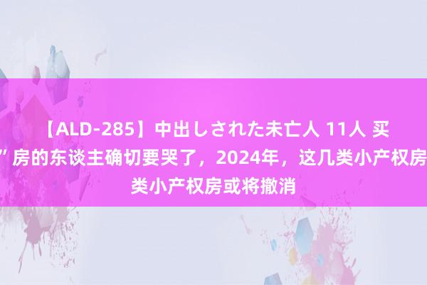 【ALD-285】中出しされた未亡人 11人 买“小产权”房的东谈主确切要哭了，2024年，这几类小产权房或将撤消